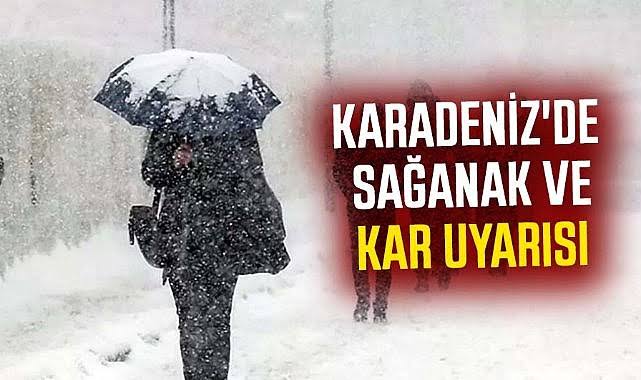 Karadeniz'de ″kuvvetli kar sağanağı″ uyarısı