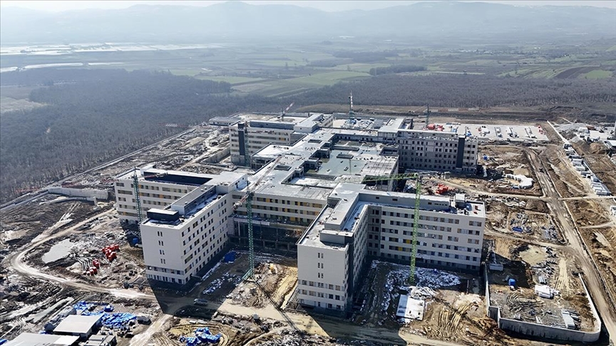 Sakarya Şehir Hastanesi'nin yüzde 70'i tamamlandı