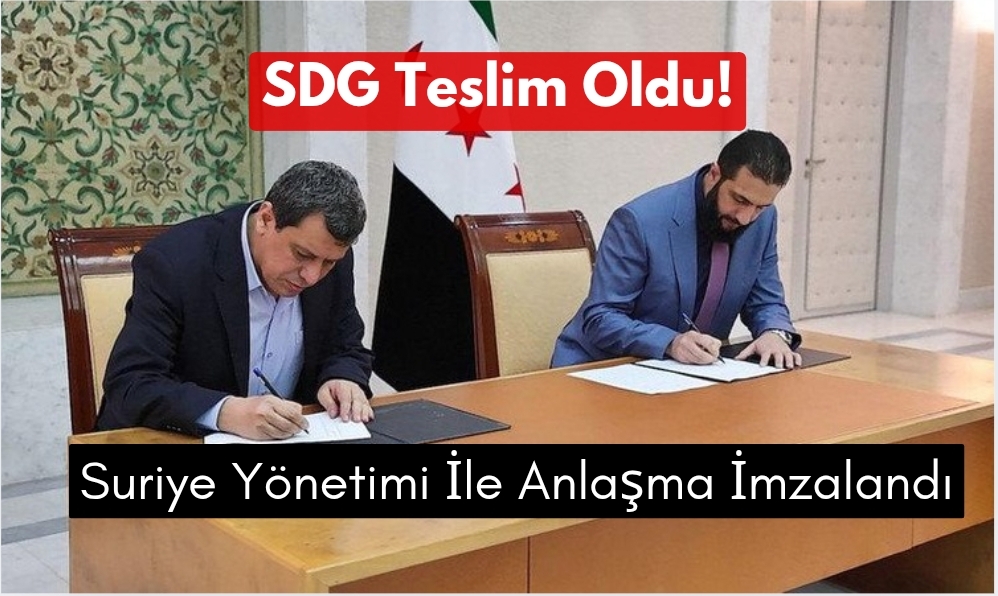 SDG İle Şam Yönetimi Anlaştı! SDG Teslim Oldu