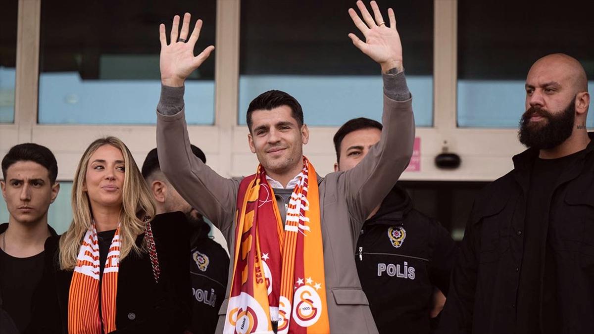 Alvaro Morata, Galatasaray için İstanbul'a geldi