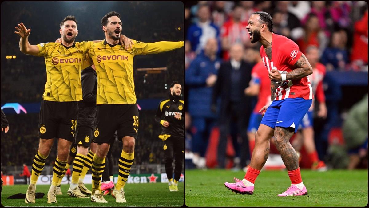 Atletico Madrid ve Borussia Dortmund, çeyrek finale yükseldi