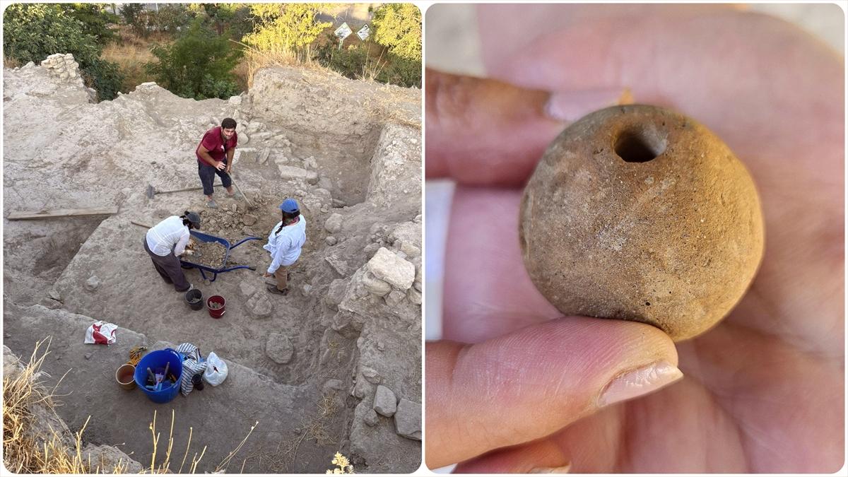 Çanakkale'deki kazıda 3900 yıllık silindir mühür ve yaklaşık 3400 yıllık kurşun sapan taşı bulundu