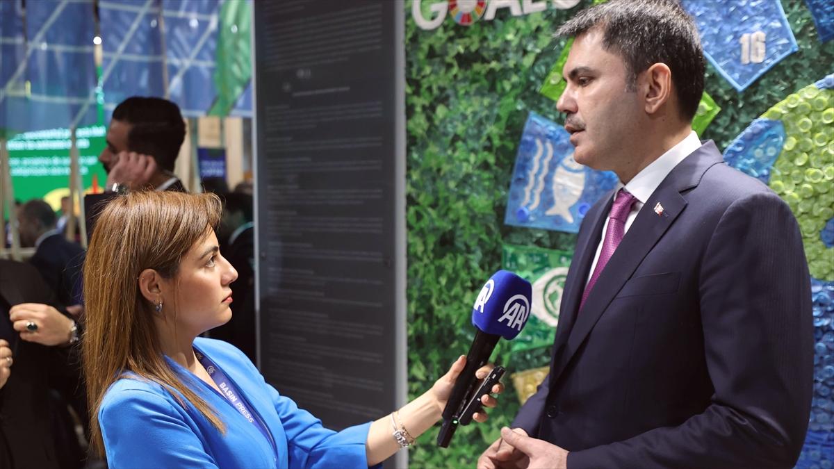 Çevre, Şehircilik ve İklim Değişikliği Bakanı Kurum, devam eden COP29 Zirvesi'ni AA'ya değerlendirdi