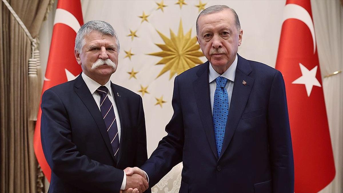 Cumhurbaşkanı Erdoğan, Macaristan Ulusal Meclis Başkanı Köver'i kabul etti