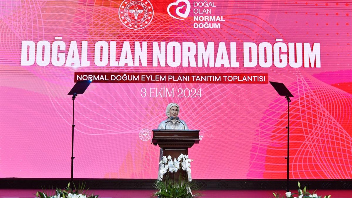 Emine Erdoğan'dan Normal Doğum Eylem Planına ilişkin paylaşım