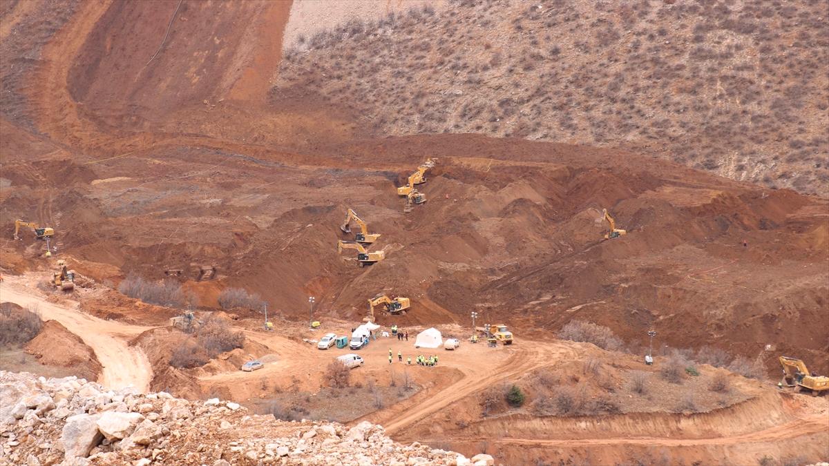 Erzincan'da maden ocağındaki toprak kaymasının yeni görüntüsü ortaya çıktı