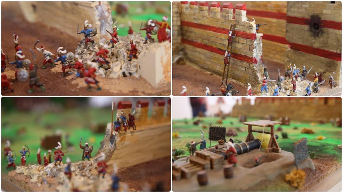 İstanbul'un fethini diorama çalışmasıyla canlandırdı