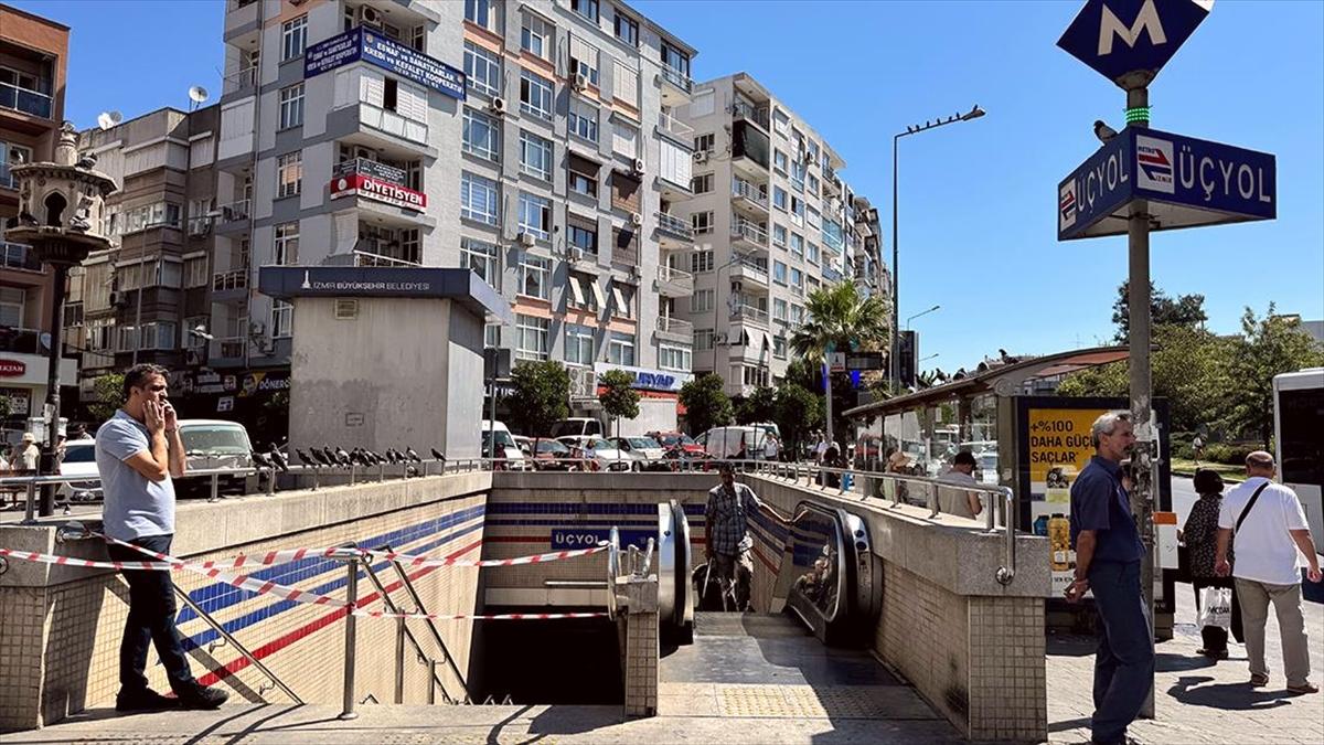 İzmir Metrosu'nda yürüyen merdivenin ters yönde hareket etmesi sonucu 9 kişi yaralandı