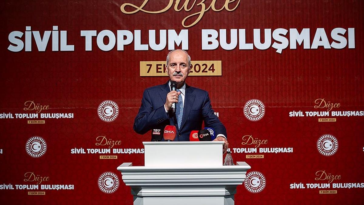 TBMM Başkanı Numan Kurtulmuş'tan Güçlü Dünya ve Sivil Toplum Vurgusu