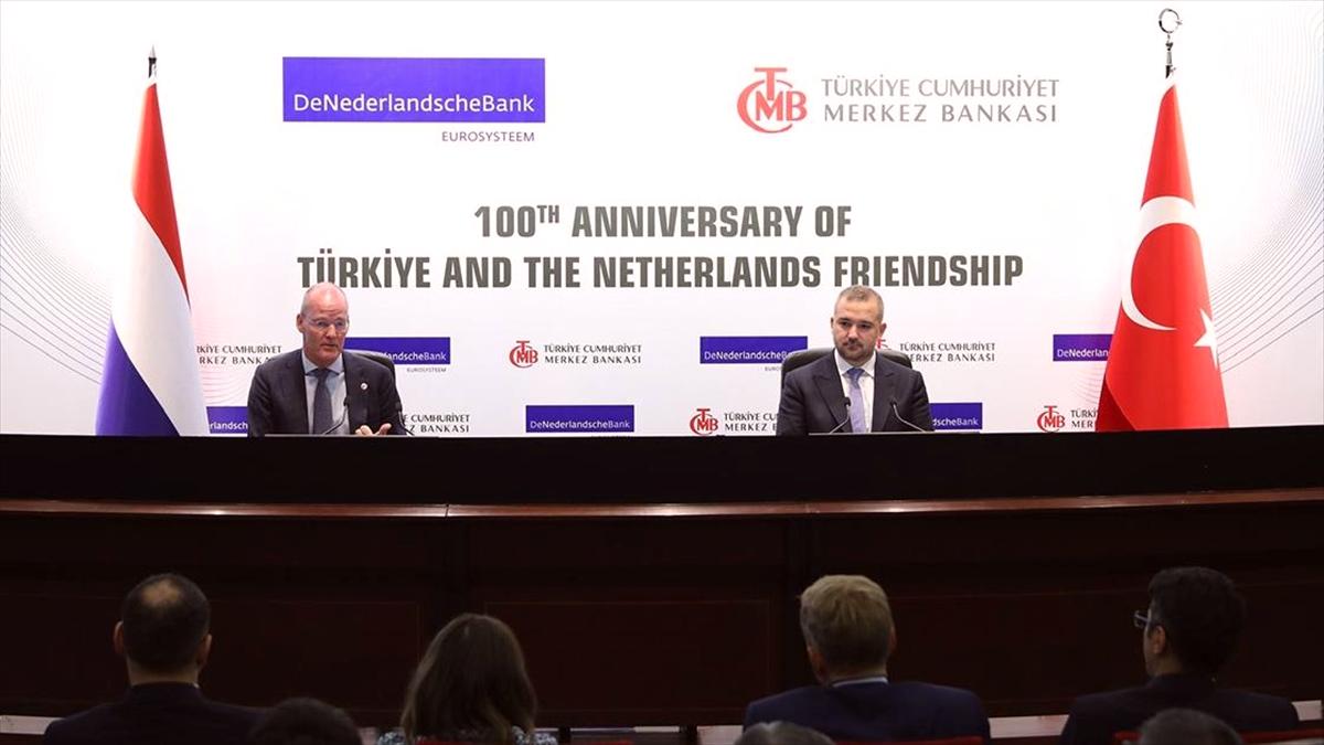 TCMB Başkanı Karahan, Hollanda Merkez Bankası Başkanı Knot ile bir araya geldi