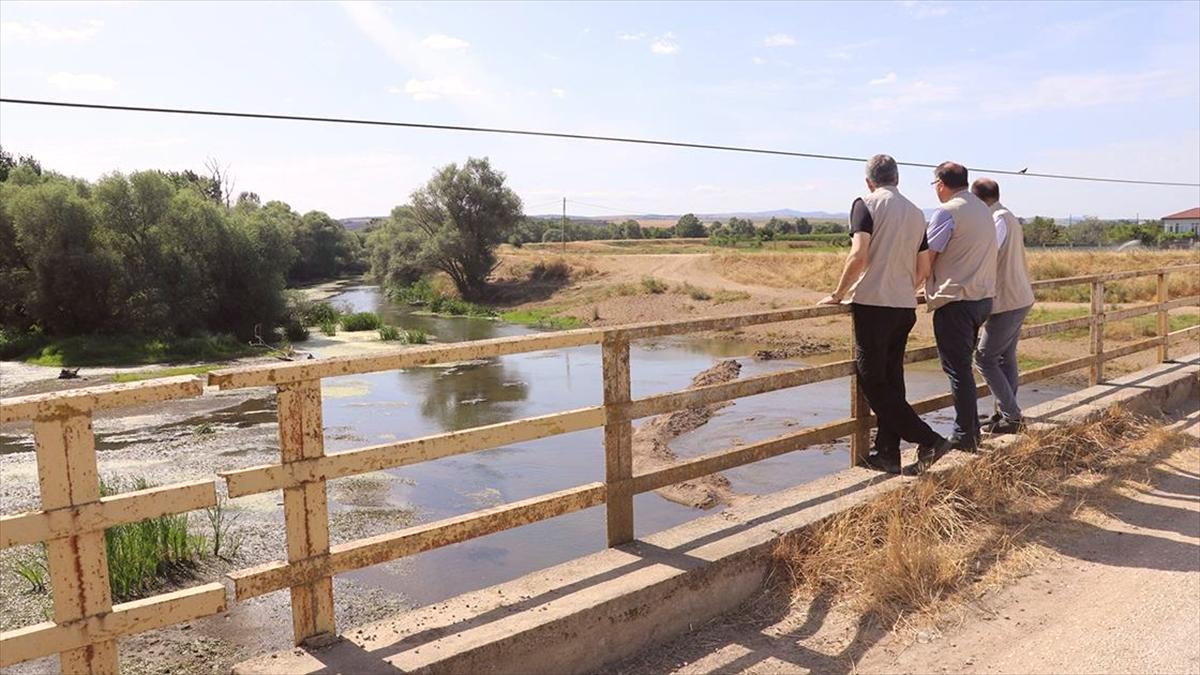 Tunca Nehri'nde kuraklık nedeniyle kontrollü sulamaya geçildi