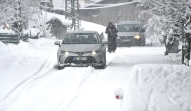 Kars’ın Sarıkamış ilçesi karla kaplandı