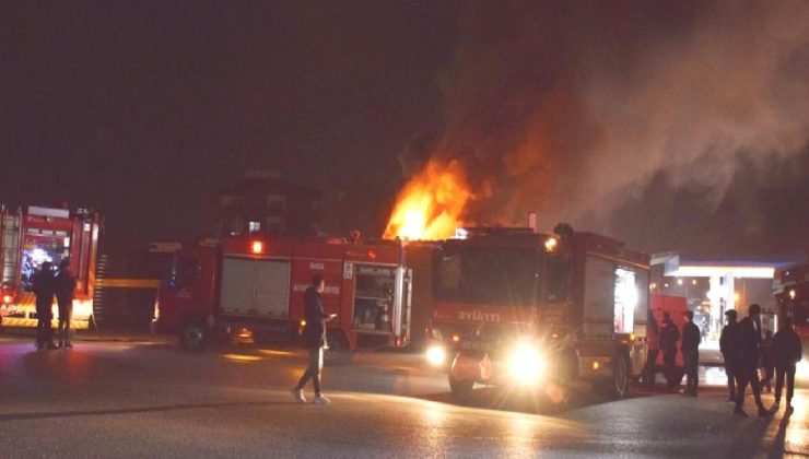 Manisa’da lastik tamirhanesinde çıkan yangın söndürüldü