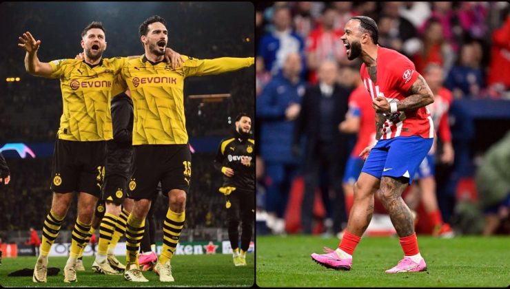 Atletico Madrid ve Borussia Dortmund, çeyrek finale yükseldi