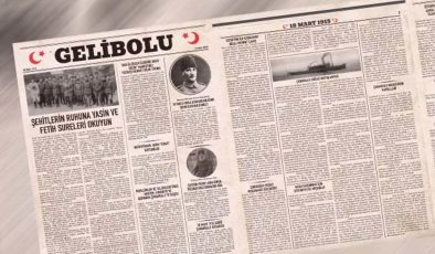 Çanakkale’de 18 Mart’a özel ‘Gelibolu Gazetesi’ yayımlandı