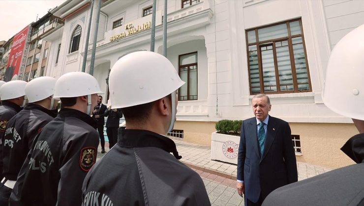 Cumhurbaşkanı Erdoğan, Bursa Valiliği’ni ziyaret etti