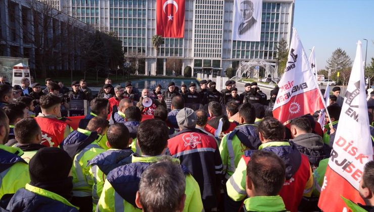 Enerji işçilerinden İBB yönetimine “maaş zammı” protestosu