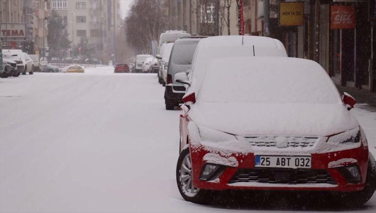 Erzurum, Kars ve Ardahan’da kar yağışı etkili oldu