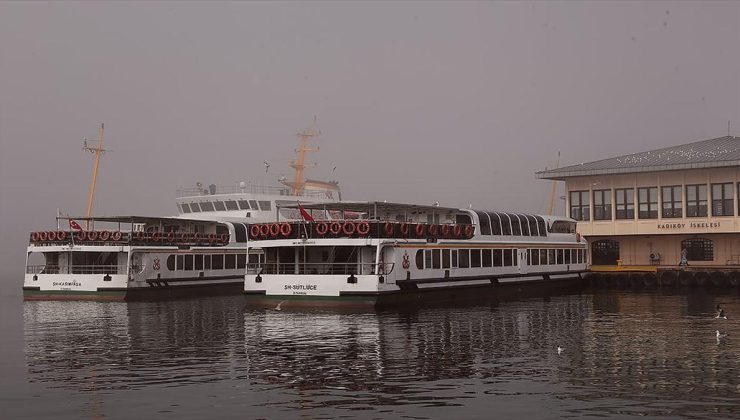 İstanbul’da olumsuz hava koşulları nedeniyle bazı vapur seferleri iptal edildi