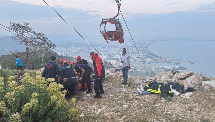 Antalya’da teleferik kazasında 1 kişi öldü, 7 kişi yaralandı