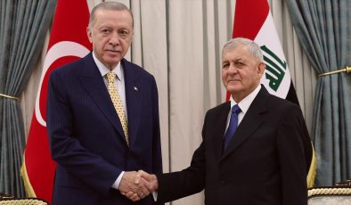 Cumhurbaşkanı Erdoğan, Irak Cumhurbaşkanı Reşid ile bir araya geldi