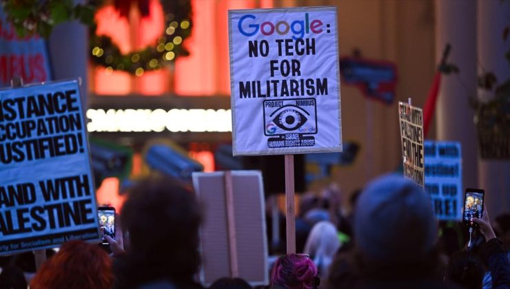 Google ile İsrail arasındaki “Nimbus Projesi”ni protesto eden 9 Google çalışanı gözaltında