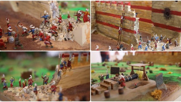 İstanbul’un fethini diorama çalışmasıyla canlandırdı