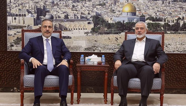 Dışişleri Bakanı Fidan, Hamas Siyasi Büro Başkanı Heniyye ile görüştü