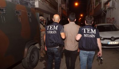 Mersin’de terör örgütü PKK/KCK operasyonunda 12 zanlı yakalandı