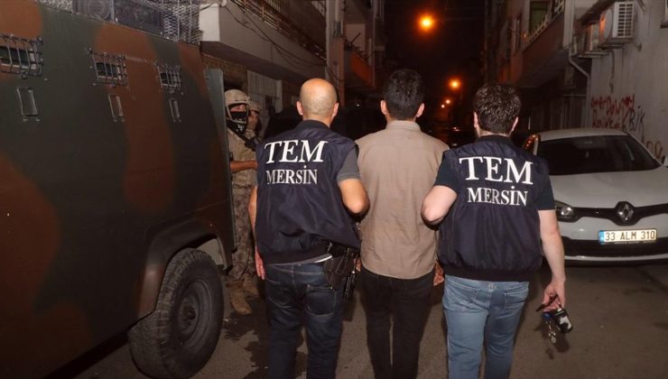 Mersin’de terör örgütü PKK/KCK operasyonunda 12 zanlı yakalandı