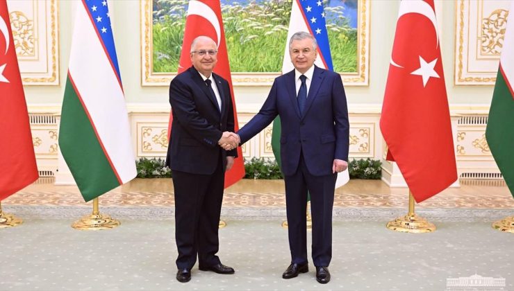 Milli Savunma Bakanı Güler Özbekistan’da Cumhurbaşkanı Mirziyoyev ile görüştü