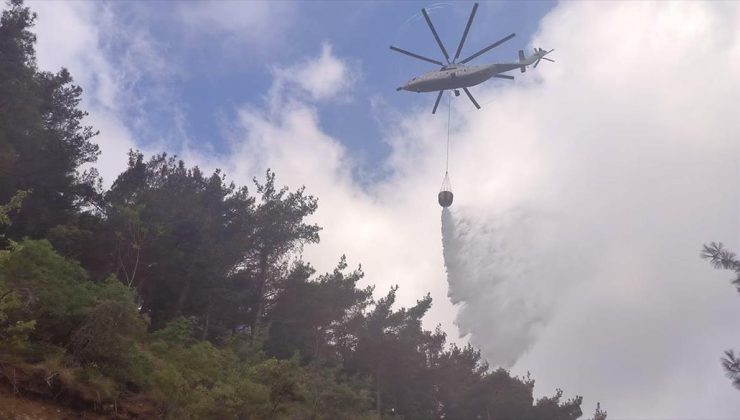 Hatay’da çıkan orman yangınına müdahale ediliyor