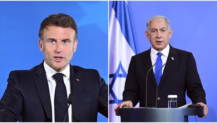 Macron ve Netanyahu telefonda İsrail-Lübnan sınırındaki gerginliği görüştü