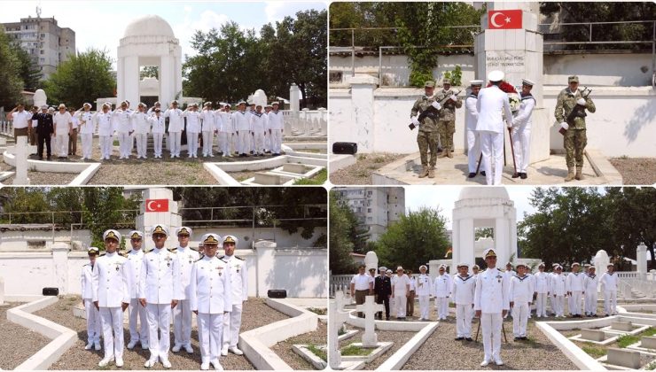 “Mayın Karşı Tedbirleri Karadeniz Görev Grubu”nda yer alan personel, Romanya’da Türk Şehitliği’ni ziyaret etti