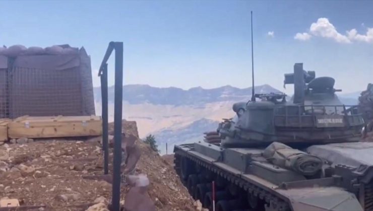 MSB, Irak’ın kuzeyinde tank atışı görüntülerini paylaştı