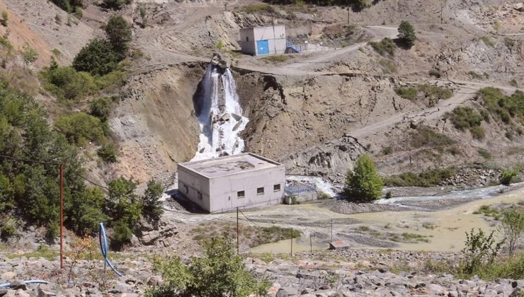 Amasya’da HES alanında heyelan