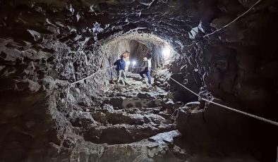 Harput Kalesi’nde Tarihi Su Sarnıcı Restorasyon Çalışmaları Devam Ediyor