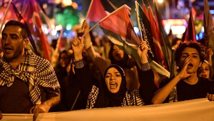 Heniyye suikastı İstanbul’da düzenlenen yürüyüşle protesto edildi