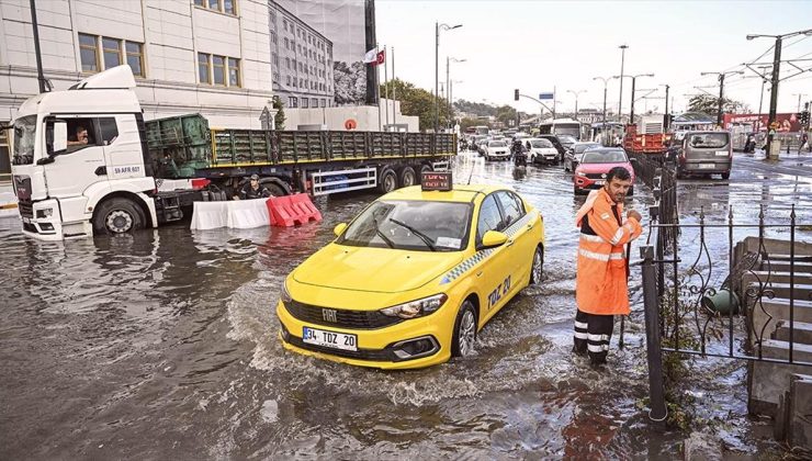 İstanbul’un bazı bölgelerinde sağanak etkili oluyor