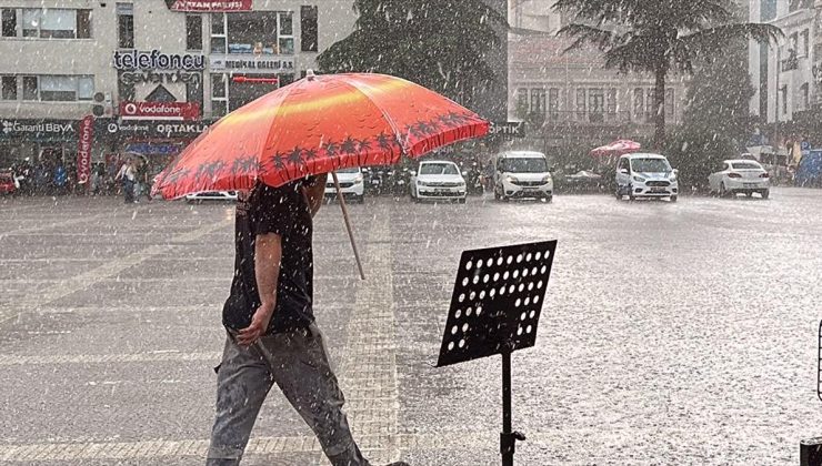 Samsun’da sağanak etkili oldu