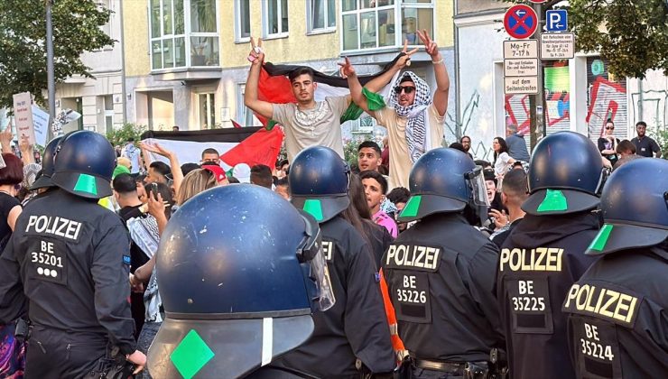 Alman polisinin Filistin gösterisinde 10 yaşındaki çocuğu gözaltına alması tepki çekti