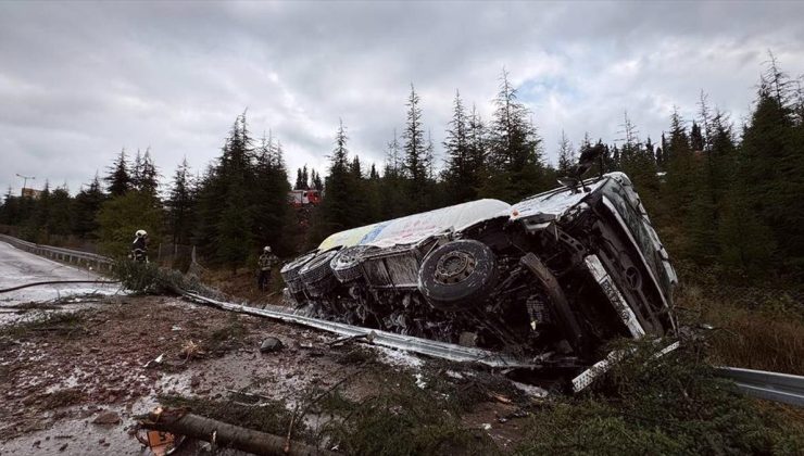 Anadolu Otoyolu’nda zincirleme kaza nedeniyle yol ulaşıma kapandı