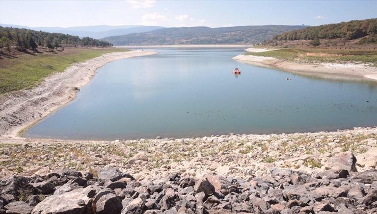 Bolu’daki Gölköy baraj gölünde su seviyesi yüzde 30’un altına düştü