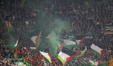 Celtic taraftarları, UEFA Şampiyonlar Ligi maçında Filistin’e destek verdi