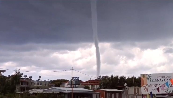 Hatay’da denizde oluşan hortum görüntülendi