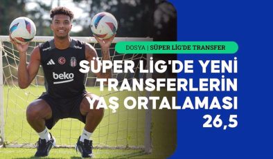 Süper Lig’de yeni transferlerin yaş ortalaması 26,5