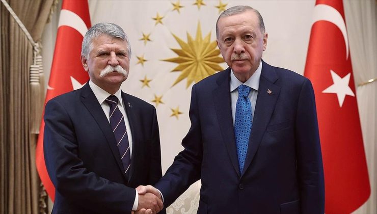 Cumhurbaşkanı Erdoğan, Macaristan Ulusal Meclis Başkanı Köver’i kabul etti