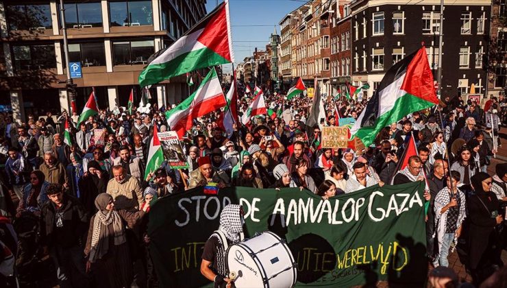 Gazze’de 1 yıldır süren soykırım Avrupa’da protesto edildi