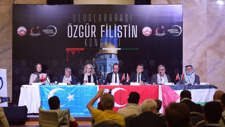 İstanbul’daki “Uluslararası Özgür Filistin Kongresi”nde Filistin direnişinin önemi vurgulandı