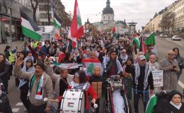 İsveç’te İsrail’in Gazze ve Lübnan’a yönelik saldırıları protesto edildi